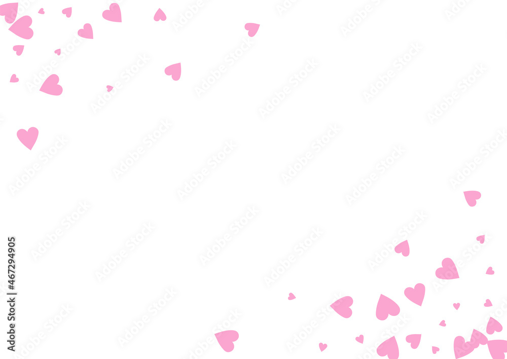 Pink Papercut Vector White Backgound. 3d Heart