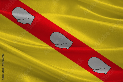 Flag of Schifflange in Luxembourg photo