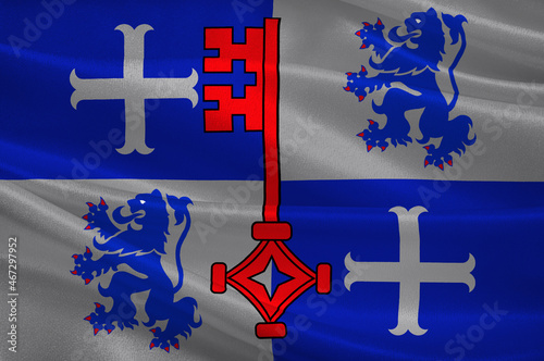 Flag of Betzdorf in Luxembourg photo