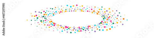 Bright Dot Effect Vector Panoramic Background.