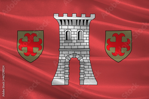 Flag of Larochette in Luxembourg photo