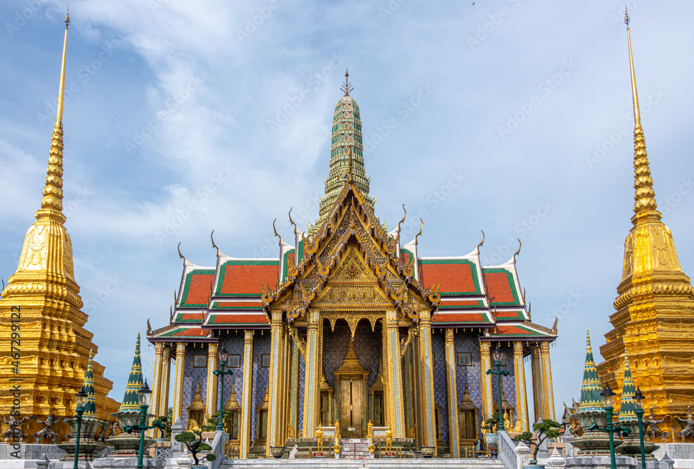 Building at Wat Phra Kaew in the grounds of the Grand Palace in Bangkok Building at Wat Phra Kaew in the grounds of the Grand Palace in Bangkok