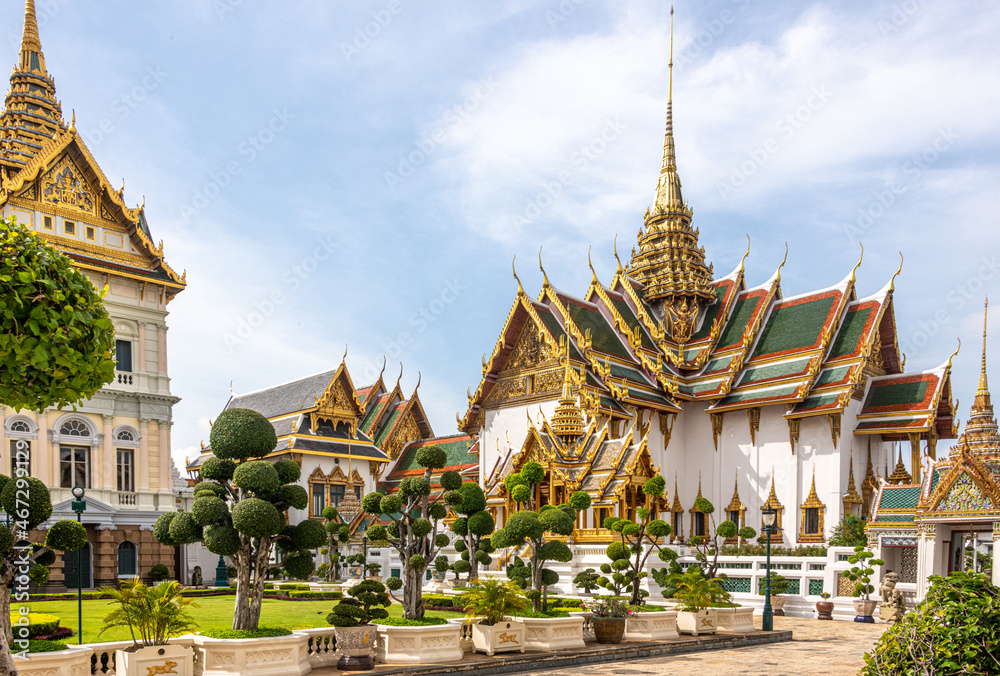 Naklejka premium Buildings at the Grand Palace in Bangkok Thailand