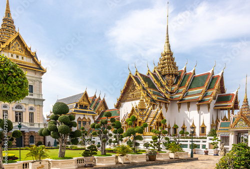 Buildings at the Grand Palace in Bangkok Thailand