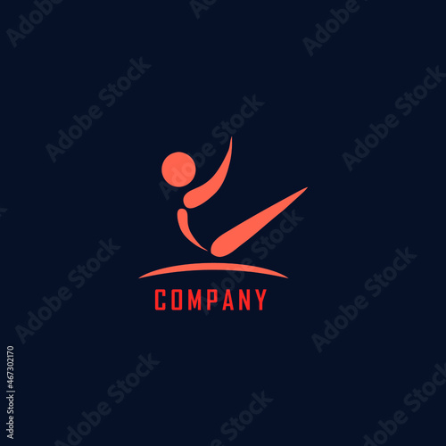 Sitting Pose Pilates Woman Silhouette applied for Pilates Trainer logo design.