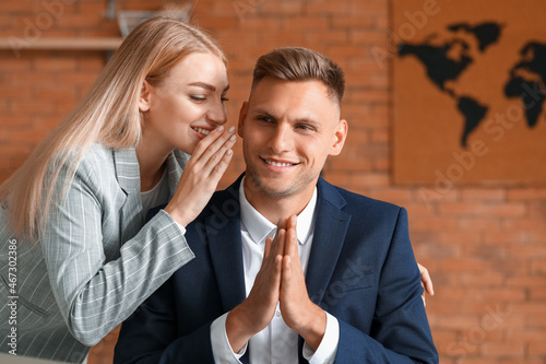 Male and female colleagues ...