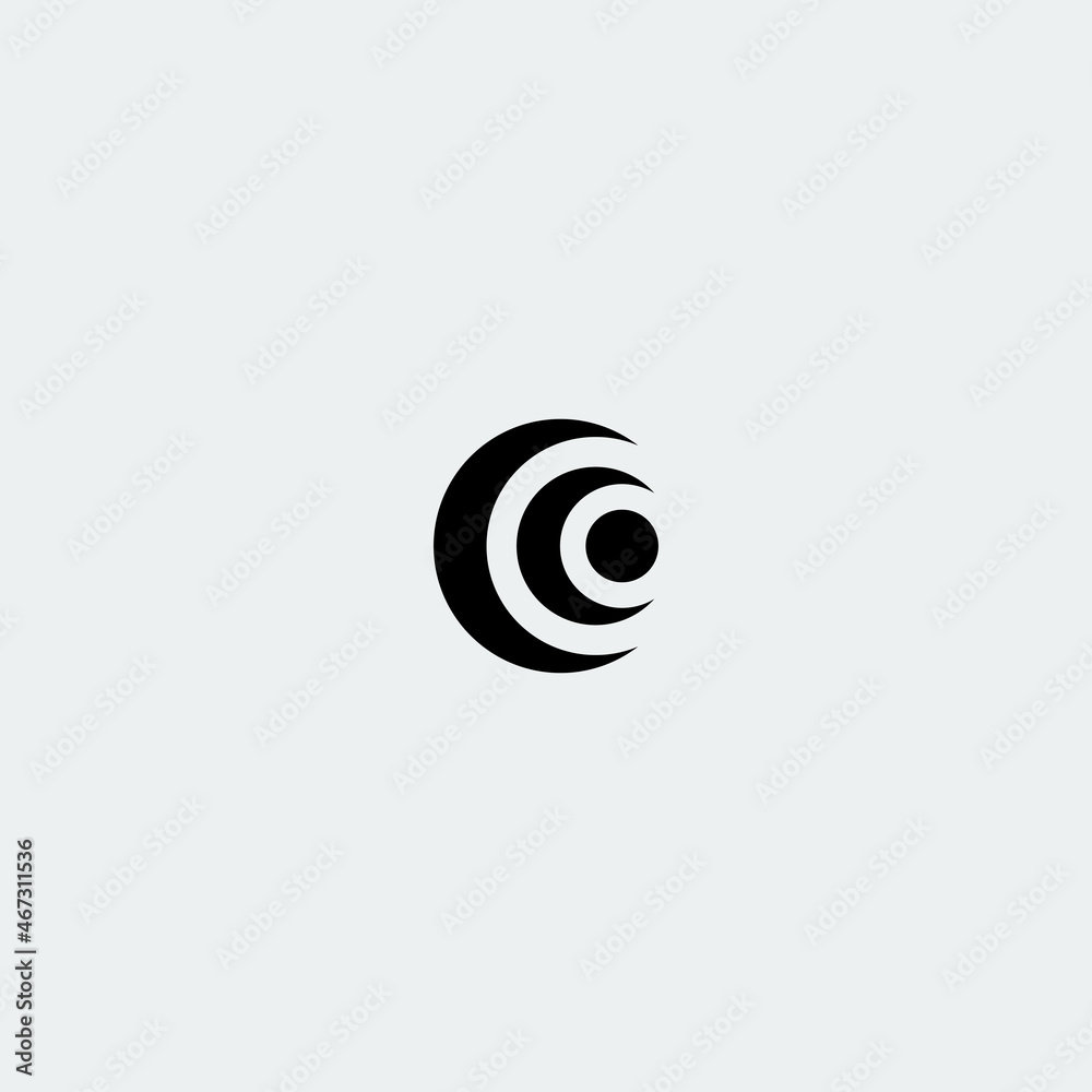 Illustration vector graphic template of letter C logo Illustration vector graphic template of letter C logo