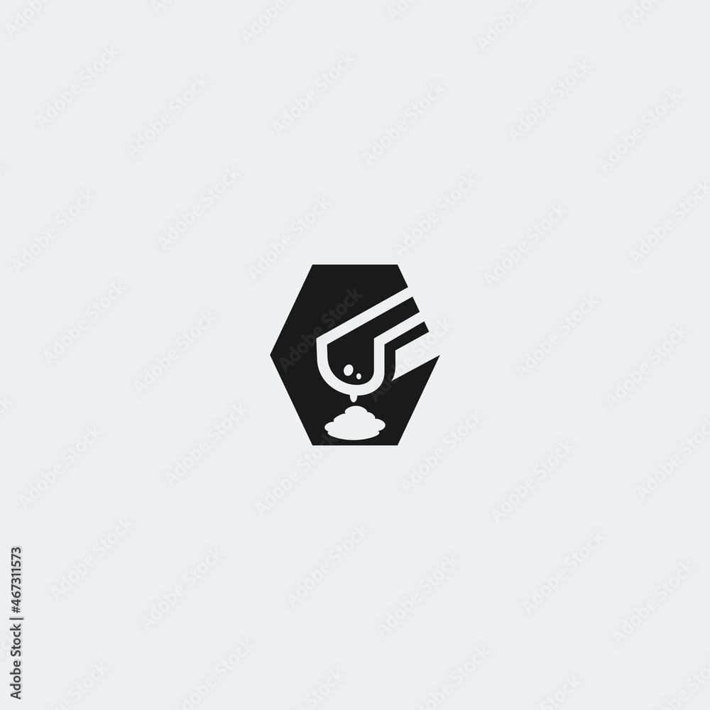 Fototapeta premium Illustration vector graphic template of cement logo
