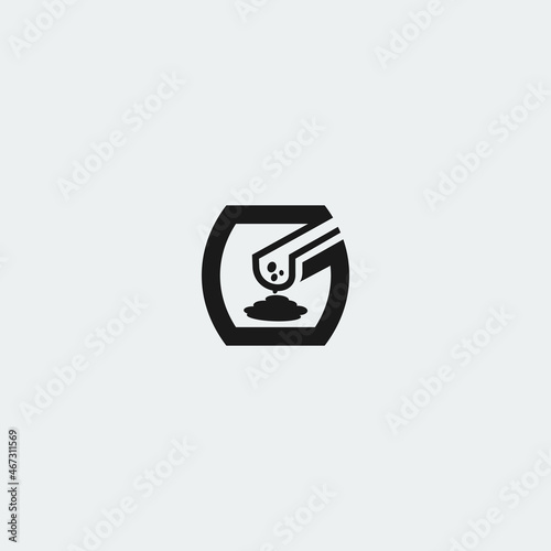 Illustration vector graphic template of cement logo