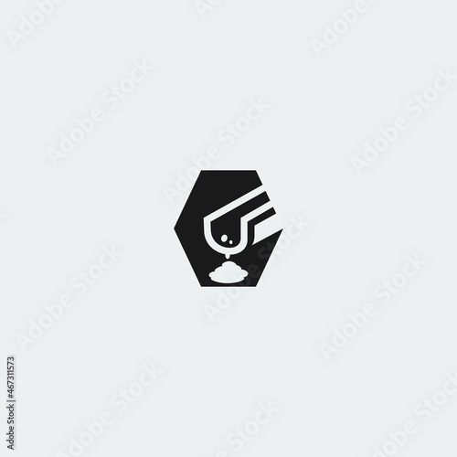 Illustration vector graphic template of cement logo