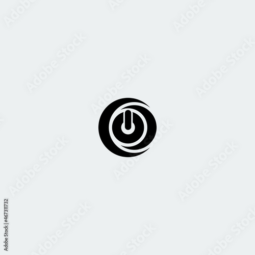 Illustration vector graphic template of power logo