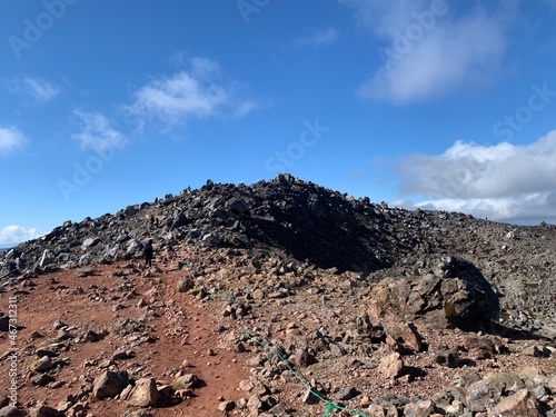 volcanic landscape in island