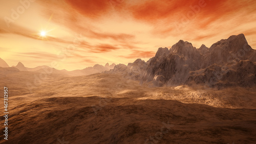 Obraz na plátně desert fantasy scenery landscape