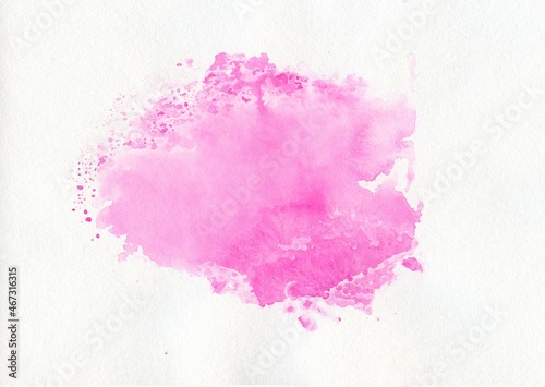 Aquarell Klecks pink rosa