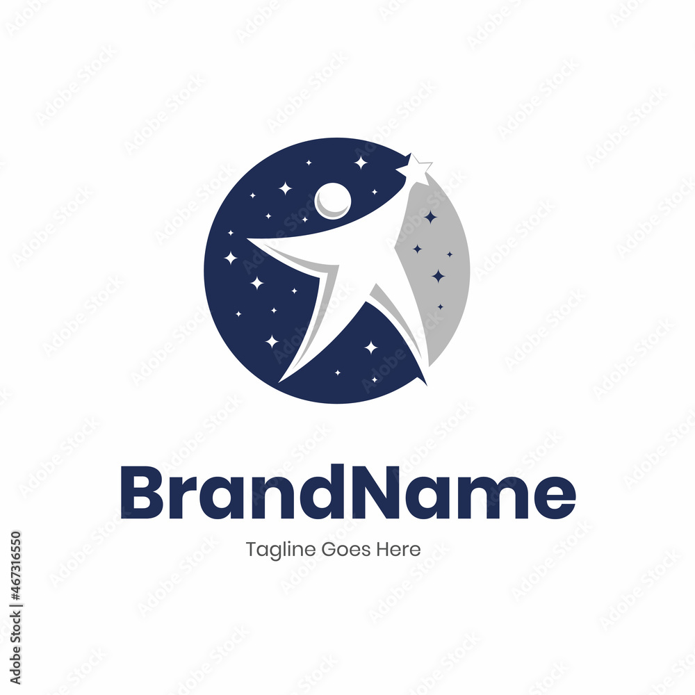 Reach chase the star sky logo Reach chase the star sky logo