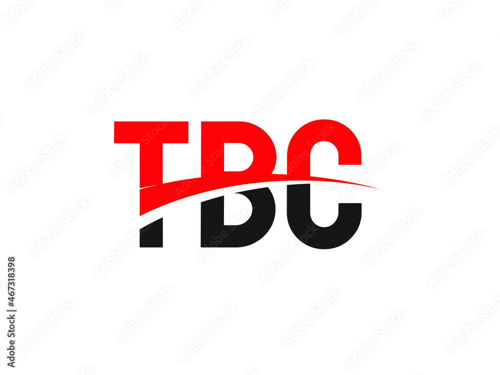 Fototapeta premium TBC Letter Initial Logo Design Vector Illustration