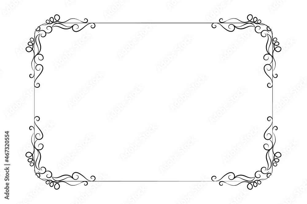 vector frames black on a white background vector frames black on a white background