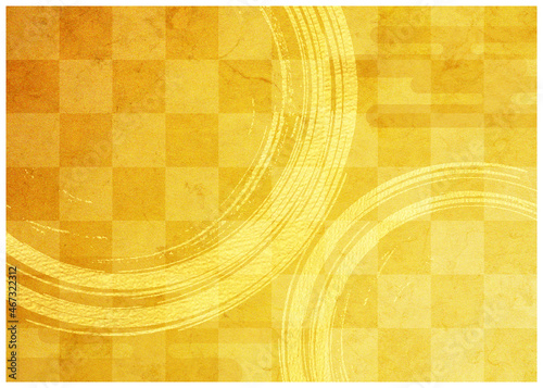 金箔_筆模様背景