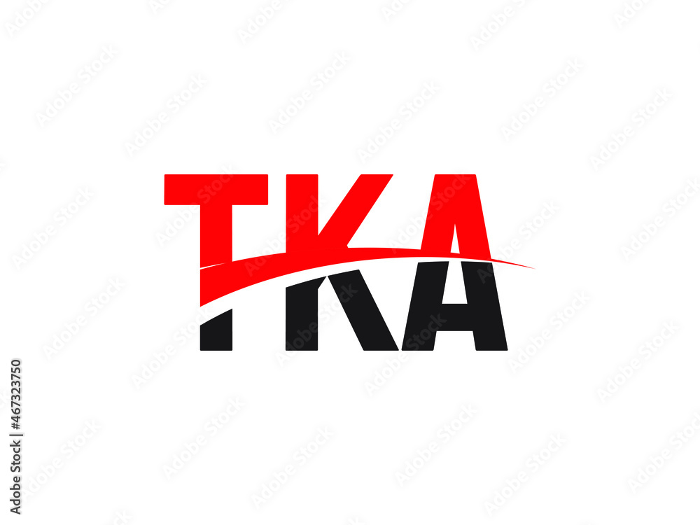 Obraz premium TKA Letter Initial Logo Design Vector Illustration