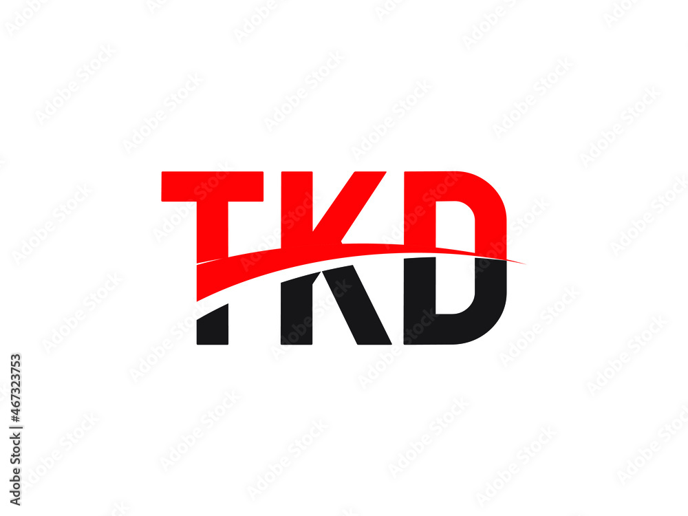 TKD Letter Initial Logo Design Vector Illustration TKD Letter Initial Logo Design Vector Illustration