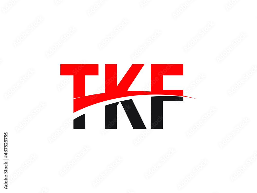 Fototapeta premium TKF Letter Initial Logo Design Vector Illustration