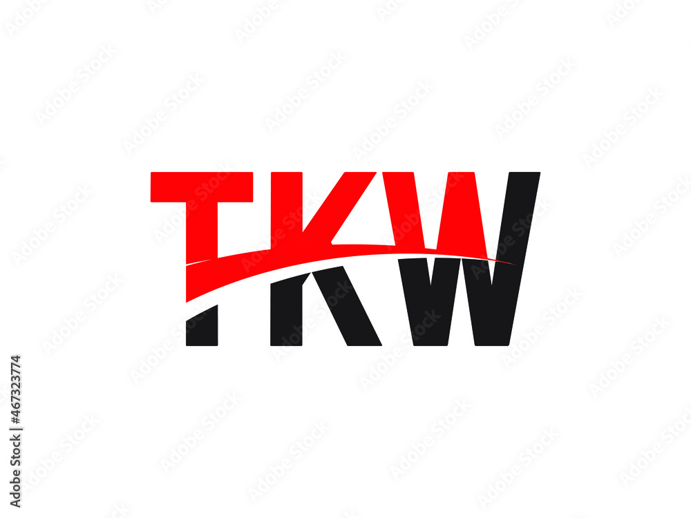 TKW Letter Initial Logo Design Vector Illustration