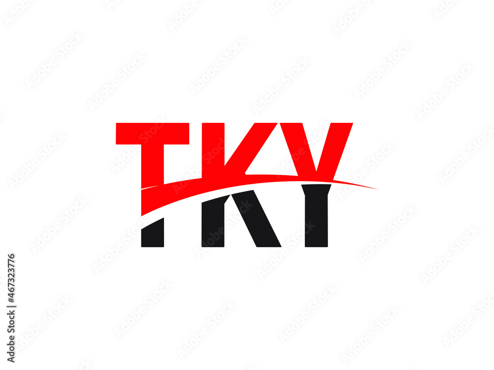 Obraz premium TKY Letter Initial Logo Design Vector Illustration