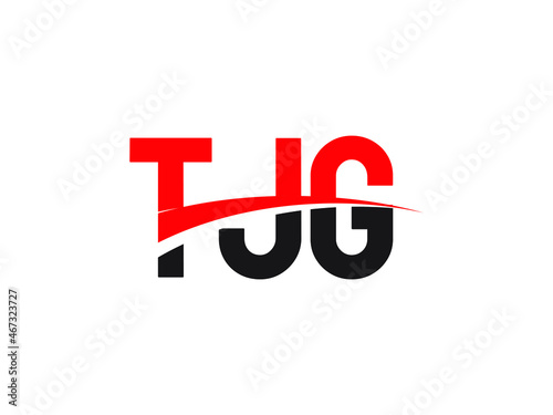 TJG Letter Initial Logo Design Vector Illustration