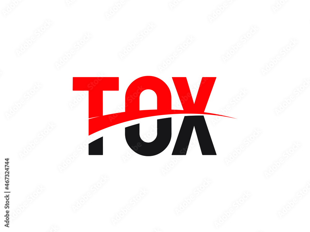 TOX Letter Initial Logo Design Vector Illustration