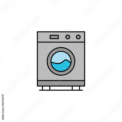 washing machine icon vector design flat