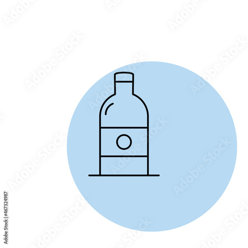 Bottle icon vector design flat