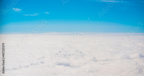 Sky and clouds. Skyline  airlines  travelling concept