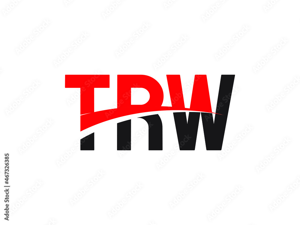 TRW Letter Initial Logo Design Vector Illustration TRW Letter Initial Logo Design Vector Illustration