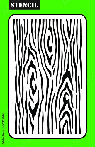 Stencil. Woodgrain template. Wooden plank texture. Pattern suitable for laser or plotter cutting, printing.