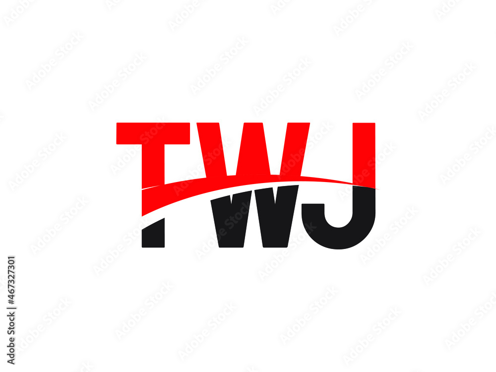 TWJ Letter Initial Logo Design Vector Illustration