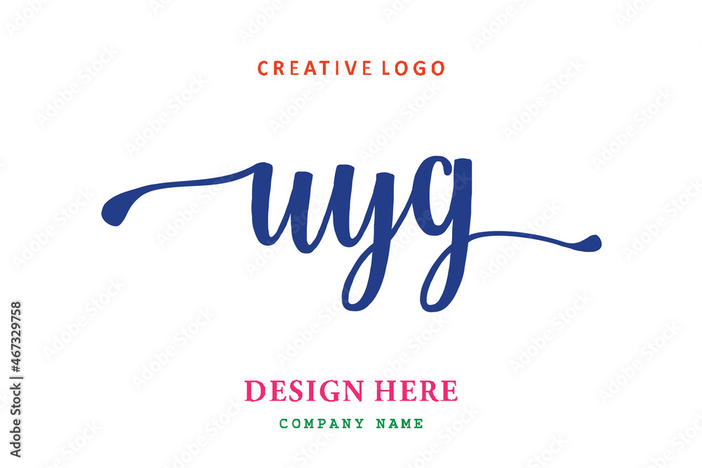 UYG lettering logo is simple, easy to understand and authoritative