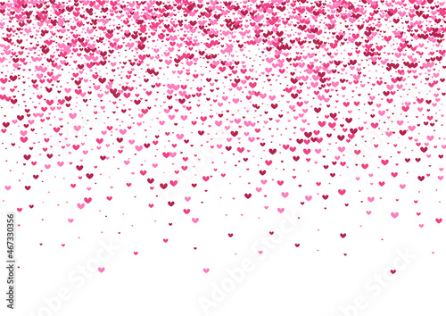 Rose Day Heart Background. Purple Group Frame. Red Confetti Many. Pink Pattern Backdrop. Paper Wallpaper.