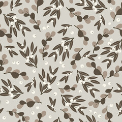 Fotobehang Boho stijl patronen Bloemen boho patroon digitale achtergrond  © saltoli