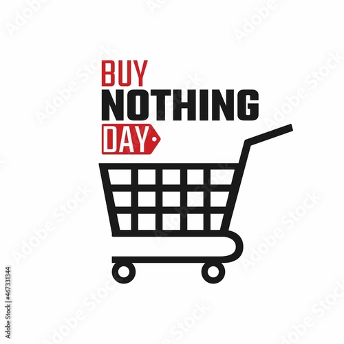 vector graphic of buy nothing day good for buy nothing day celebration. flat design. flyer design.flat illustration.