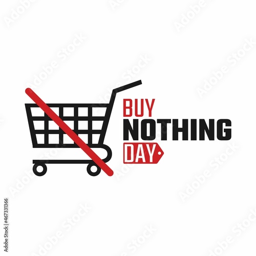 vector graphic of buy nothing day good for buy nothing day celebration. flat design. flyer design.flat illustration.