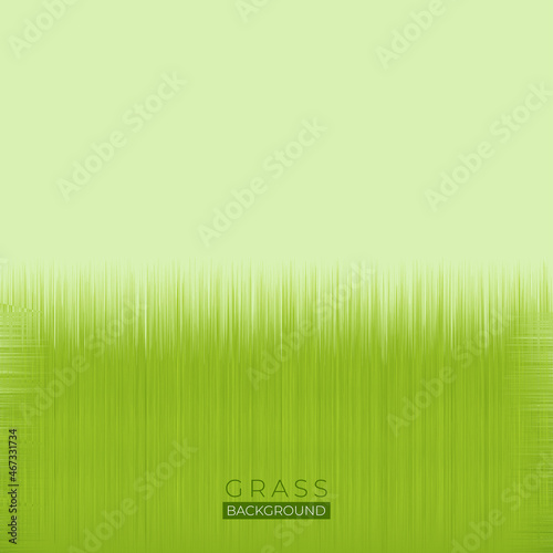 natural wild green grass thatch landscape vector illustration design 