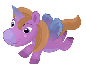 Wandcirkels Eenhoorn Blije eenhoorn illustratie voor kinderen  © honeyflavour