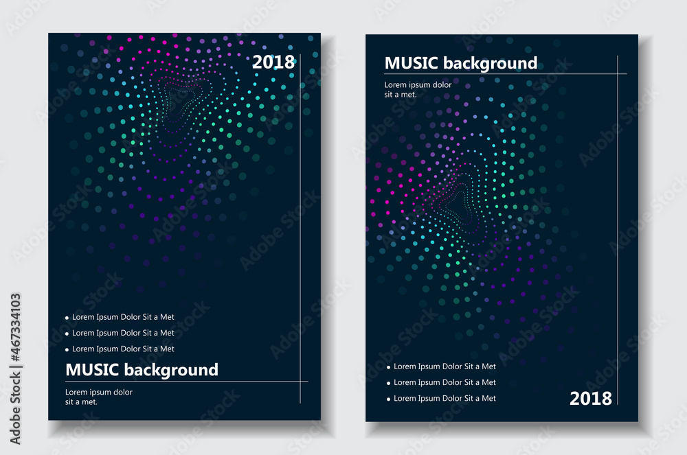 Fototapeta premium Music backgrounds. For web site, flyer, poster, placard and wallpaper. Useful for backdrop, layout, banner, surface and invitation card. Creative art concept, modern design