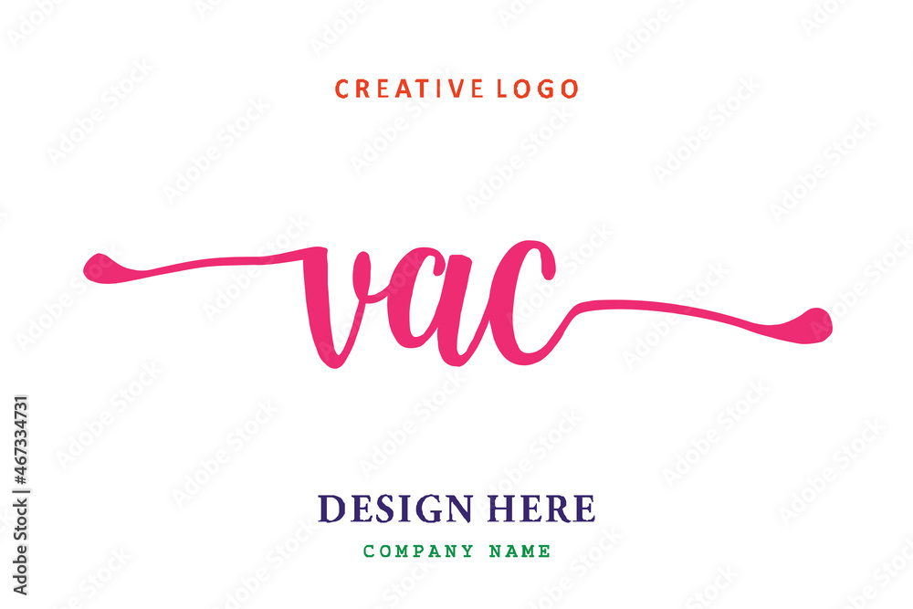 VAC lettering logo is simple, easy to understand and authoritative