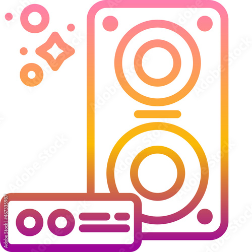 speaker gradient icon