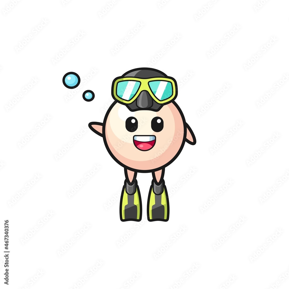 the pearl diver cartoon character the pearl diver cartoon character