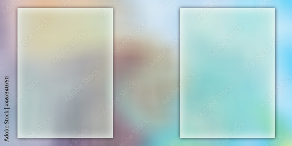 large colorful frame mock up on white wall. Poster mock up Clean background wallpaper, modern minimal frame. Empty shape Indoor interior, show text or product