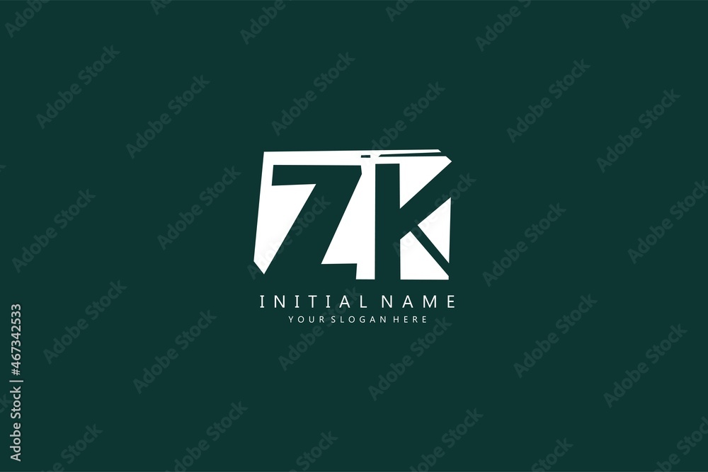 Z K ZK logo, Initial lettering handwriting or handwritten for identity. Logo with signature and hand drawn style. Z K ZK logo, Initial lettering handwriting or handwritten for identity. Logo with signature and hand drawn style.