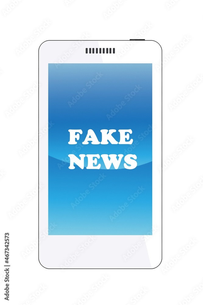 Fake news dans un téléphone portable Fake news dans un téléphone portable