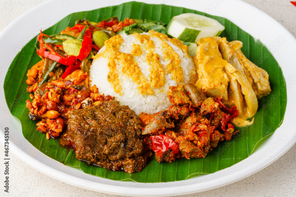 Beef Rendang or Nasi Rendang Sapi is a Minang dish originating from the Minangkabau region in West Sumatra, Indonesia.
Beef Rendang is Popular food for breaking fast during Ramadan. Ramadan Food. Beef Rendang or Nasi Rendang Sapi is a Minang dish originating from the Minangkabau region in West Sumatra, Indonesia.
Beef Rendang is Popular food for breaking fast during Ramadan. Ramadan Food.